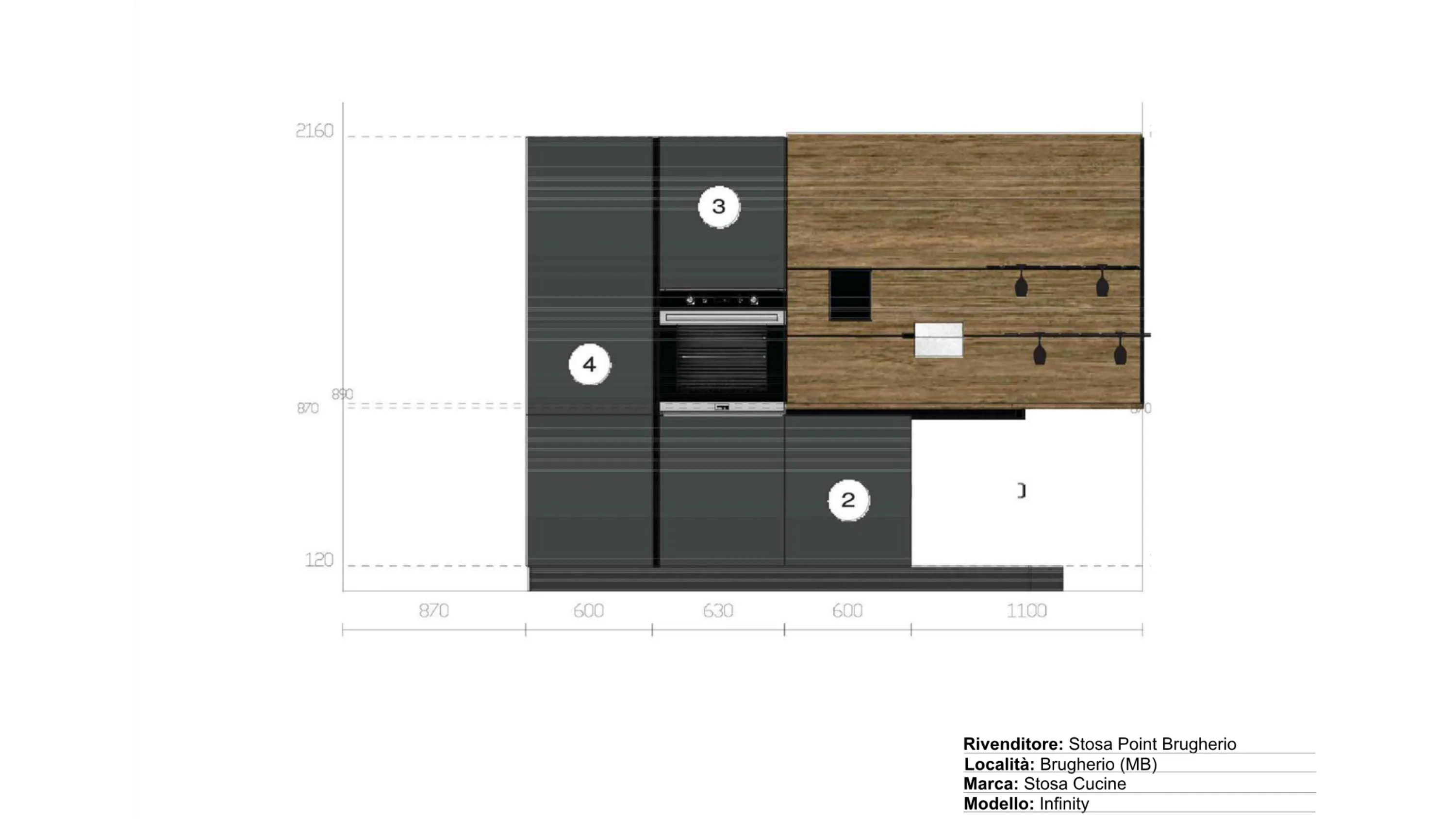 Scheda informativa del prodotto: Stosa Cucine INFINITY