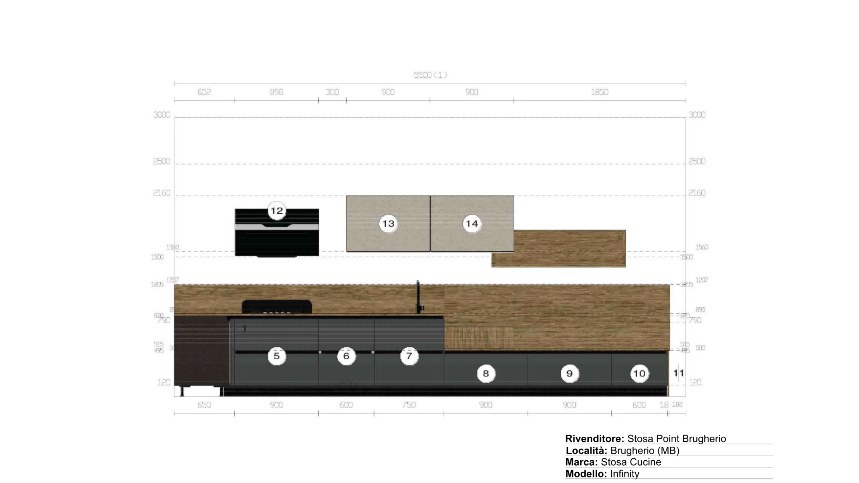 Scheda informativa del prodotto: Stosa Cucine INFINITY