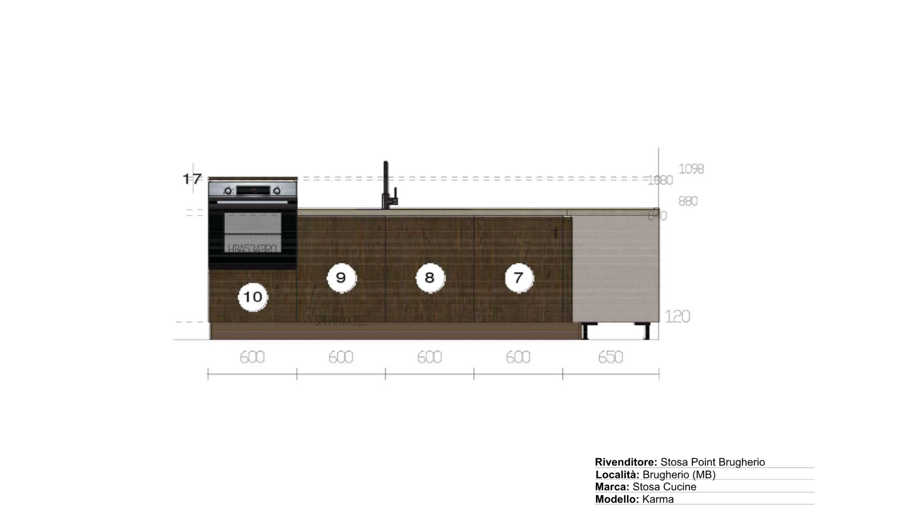 Scheda informativa del prodotto: Stosa Cucine Karma