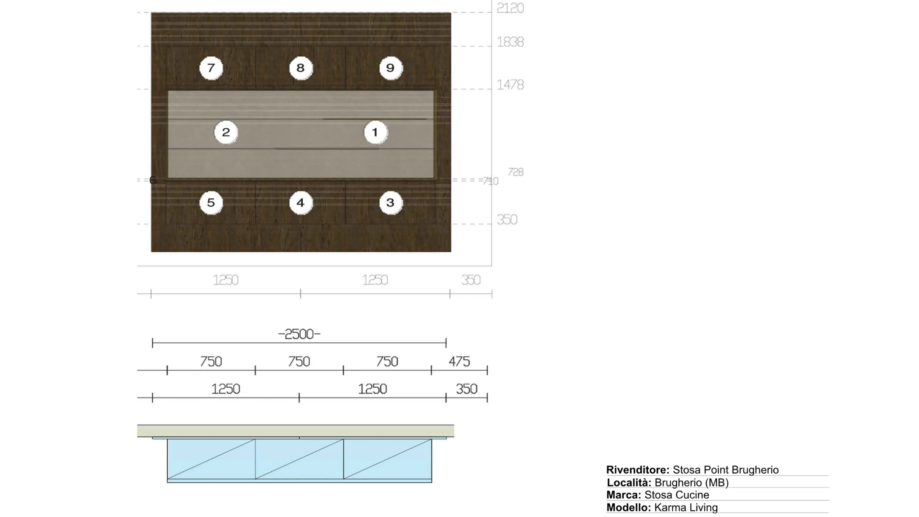 Scheda informativa del prodotto: Stosa Cucine Karma Living